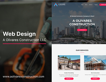 Web design for A Olivares Construction LLC