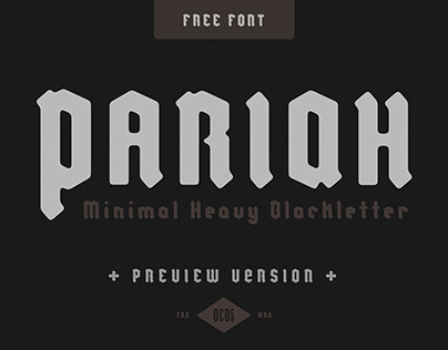 Pariah - Minimal Heavy Blackletter