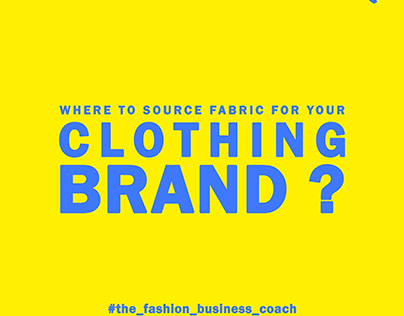 Where to source fabric for your clothing brand?