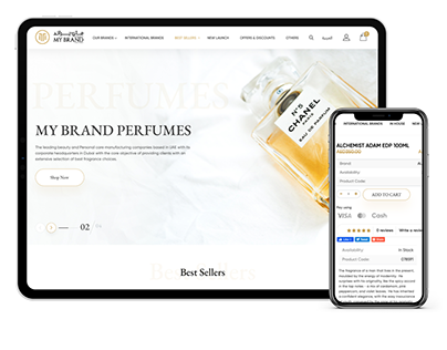 My Brand Perfumes ECommerce - GCC Marketing Portfolio