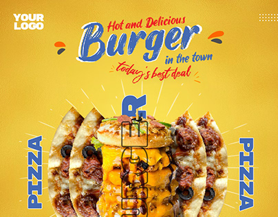 Burger social media Poster Design