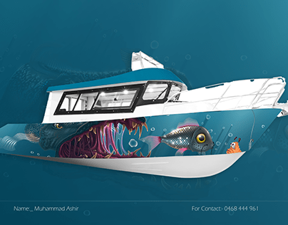 Real Boat wrap Design