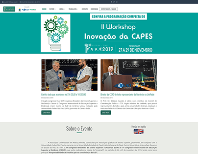 Project thumbnail - Site para o Congresso Internacional "Esud 2019"