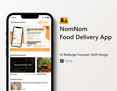 Food Delivery App | UI Redesign Concept