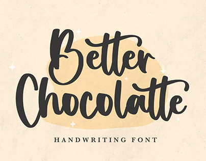 Better Chocolatte | Handwriting Font