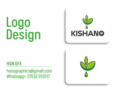 Kishano Organic Food Logo or Organic Farming Logo
