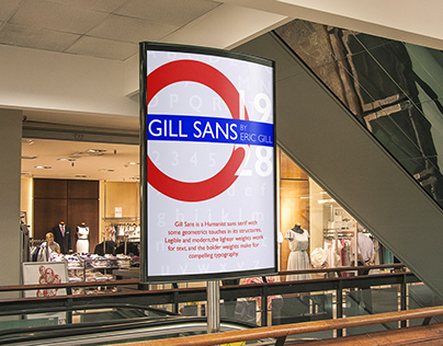 Gill Sans Poster