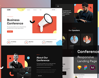 Conference Responsive Landing Page