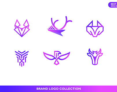 modern animals logo collection