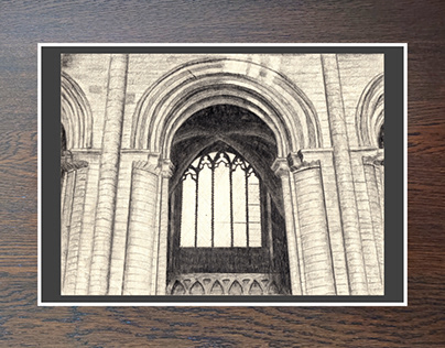 Peterborough Cathedral 3, Cambridgeshire. Hand Signed