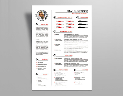 Free Hipster Style Resume Template