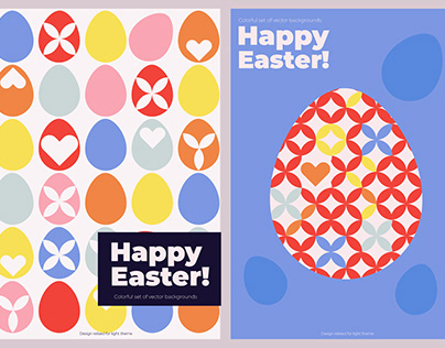 Typography Posters Design Happy Easter