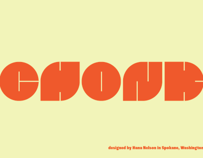 chonk - a display typeface