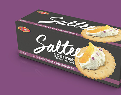 Tasty Treats Saltee Gourmet Crackers Packaging