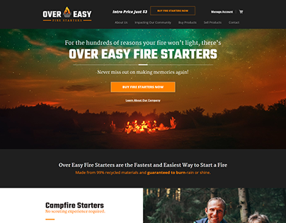 Campfire Starter Website