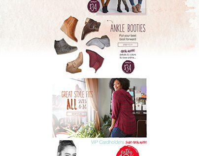 maurices Homepage Designs