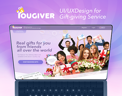 YouGiver - Responsive UI/UX design