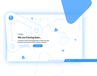 Modern and Creative Coming Soon Template