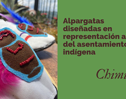 Alpargatas diseñadas en representación a los Chimila
