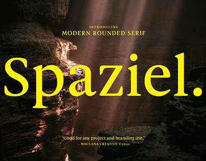 Spaziel Modern Rounded Serif Font