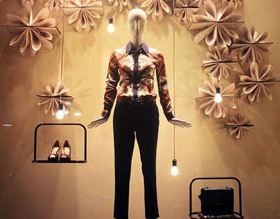 Store Window Design for FREE PEOPLE