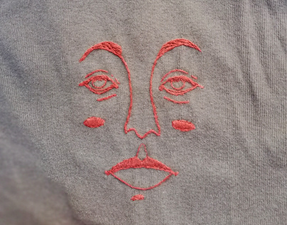 Upcycled Top by embroidering it.