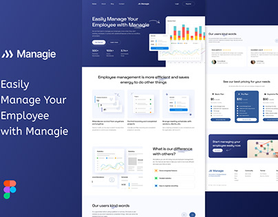 Managie - HR SaaS Landing Page