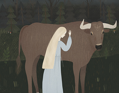 illustration for a Russian fairy tale.
