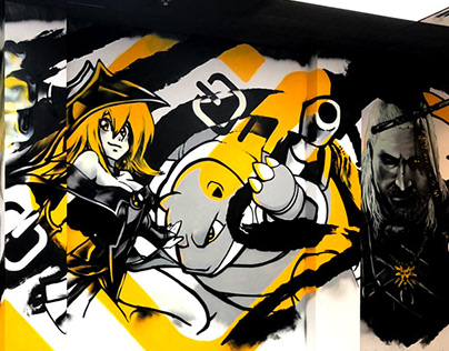 REVOLUTION CD - Gaming Graffiti Mural