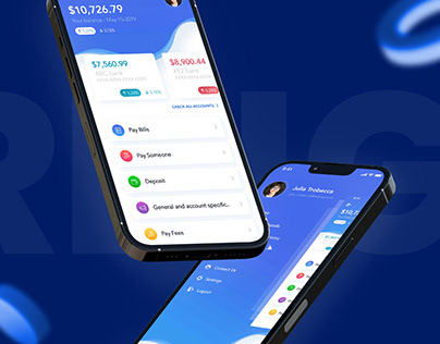 Verdigris Banking App UI/UX Designs