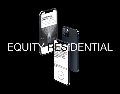 Equity Residential — redesign corporate website
