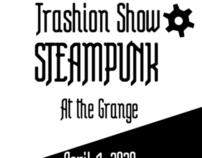 Trashion Show Flyer (Black & White)