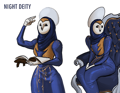 Night Deity Character Design