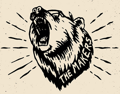Designer Bear Illustration