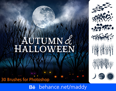 Autumn & Halloween Brushes for Subscribers