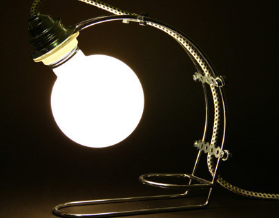 Bottle holder table lamp