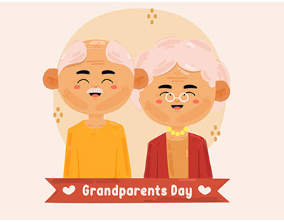 National Grandparents Day Illustration