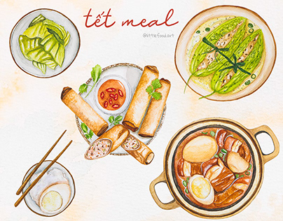 GẠO/RICE - Vietnamese Food Illustration Project