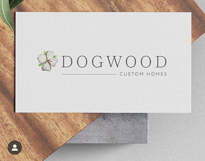 Dogwood Custom Homes Logo Design