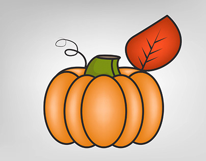Pumpkin Clipart Color Illustration
