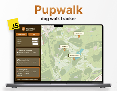Pupwalk: Dog Walk Tracker Application JavaScript Proj