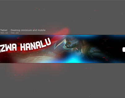 Template youtube banner