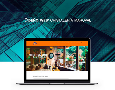 Diseño web: Cristalería Maroval.