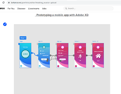 Prototyping a mobile app with Adobe XD