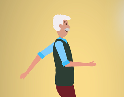 Old Man walk_Character animation
