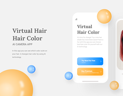 Virtual Hair Color AI camera app