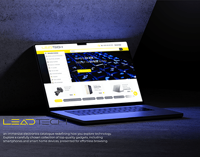 LeadTech Electronics Catalogue Website UI/UX Design