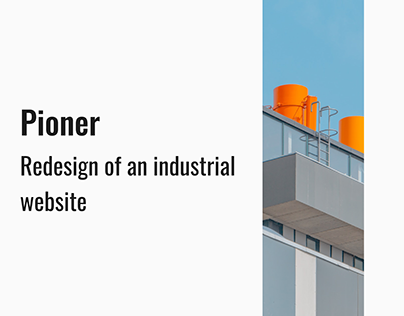 Redesign of an industrial website Pioneer