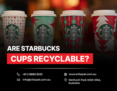 Are Starbucks cups recyclable?