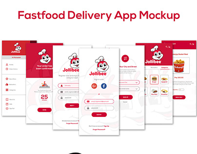 Fastfood Delivery App Mock Up